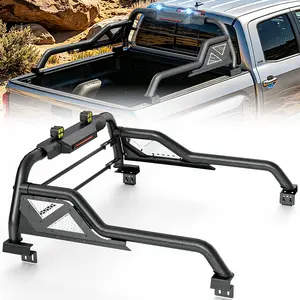 【Yzona】Sport Roll Bar for Pickup Trucks, Adjustable 53.4"-60" Bed Rack with LED Lights for Jeep Gladiator, Chevrolet Colorado, GMC Canyon, Nissan Frontier, Ford Ranger, Honda Ridgeline, Toyota Tacoma