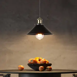 Vintage Iron Industrial Ceiling Pendant Light, Home Decor Table Lamp for Living Room, Bedroom, Restaurant, Coffee Shop, Kitchen Island