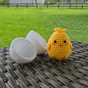 Suzie the Chick Knitting & Crochet DIY Toy Pattern, Yarn Craft Kit for Hobby Enthusiasts