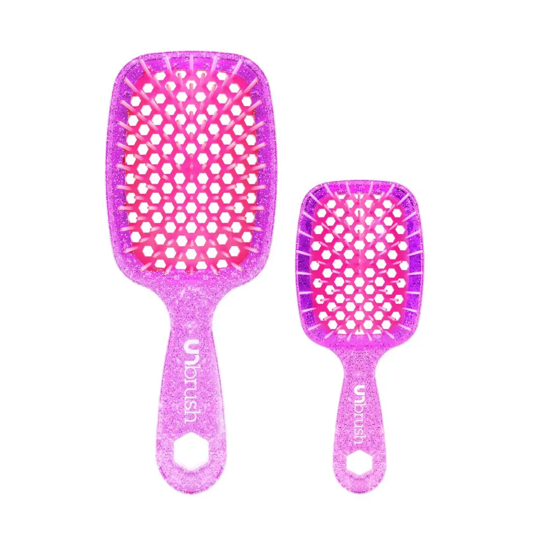 UNbrush Detangling Brush Duo Set: Original UNbrush and Mini UNbrush Duo Haircare Heatless UNbrush Detangling Brush Duo Set: Original UNbrush and Mini UNbrush Duo Haircare Heatless