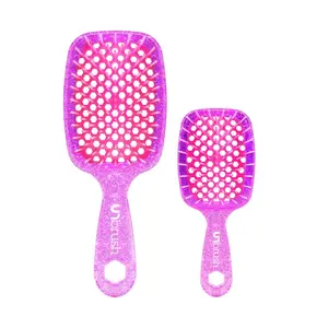 UNbrush Detangling Brush Duo Set: Original UNbrush and Mini UNbrush Duo Haircare Heatless