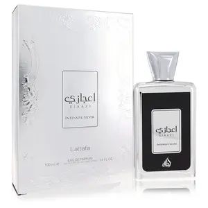 Lattafa Ejaazi Intensive Silver Unisex Eau De Parfum Spray, 3.4 oz, Perfumes for Women (Product Code: 563516)