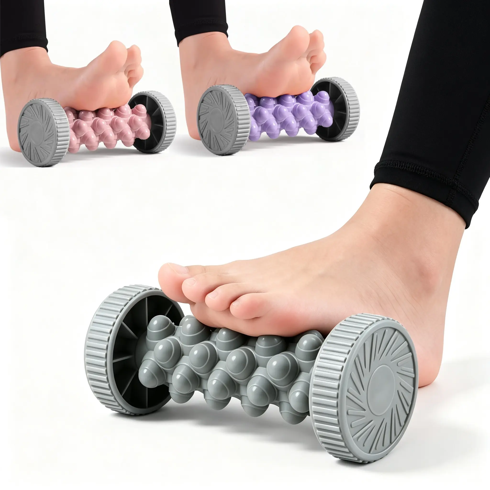 Foot Massager Roller - Plantar Fasciitis Relief Foot Pain Hot Cold Therapy - Heel Spur, Sore Muscle, Trigger Point, Back, Arm, Neck, Shoulder, Leg Circulation Roller