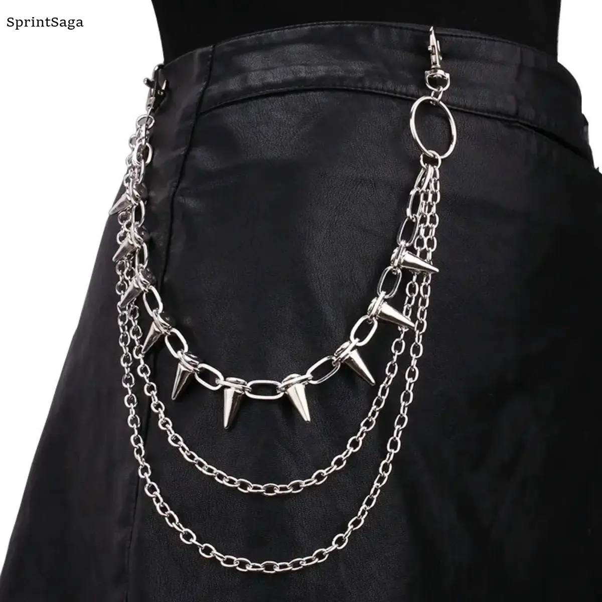 Y2K Wallet Chain for Men Women, Metal Pants Chain Hip Hop Streetwear, Punk Rock Jeans Chain Keychain, Aesthetic Outfit Chain for Trousers, Belt Loop, Everyday Wear Gift tiktokshopbacktoschool