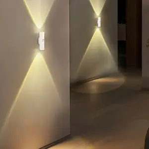 USB Rechargeable Motion Sensor Wall Light with Adjustable Brightness, 3 Color Options for Cabinets, Stairways & Indoor Use, Ideal for Home Lighting, Dimmable Wall Lamp