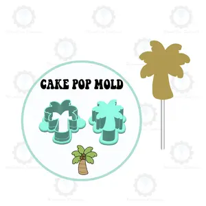 Palm Tree Cake Pop Mold | Deluxe Cutter, Popper