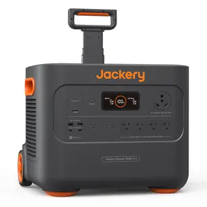 Jackery Portable PowerStation Explorer 2000 Plus, Solar Generator with 2042Wh LiFePO4 Battery 3000W Output, Expandable to 24kWh 6000W, for Outdoor RV Camping & Emergency (Solar Panel Not Included) power powerstation