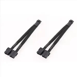 2X Video Card 12VHPWR PCIe 5.0 12 Pin to Dual GPU PCIE 8-Pin Cable for RTX30 Series 3070 3080 RTX3090 Public Video Card