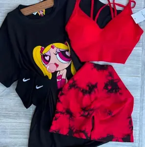 Heart Eyes Baddie Shirt - Powerpuff Inspired Graphic Tee, Bold Bubblegum Babe, Retro Cartoon Look, Youth and Adult Sizes, Girls Outfits - Only Shirt