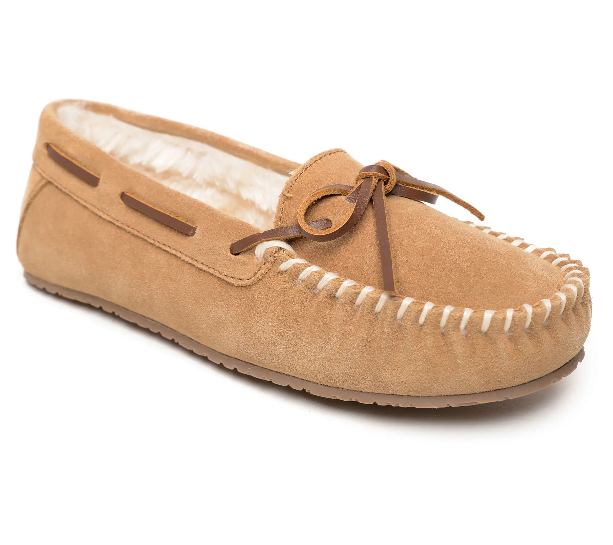 Minnetonka Women's Comfy Moc Suede Moccasin Slippers