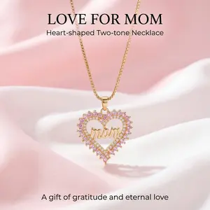Amethyst Heart Necklace for Mom | Gold Filled Gift for Grandma, Mother’s Day Birthday Present | Purple CZ Pendant, Hypoallergenic Jewelry for Women Elegant womens gifts necklaces for women gifts for women mothers day gift ideas