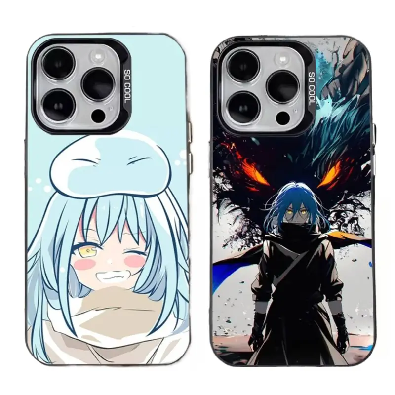 S-Slime R-Rimuru T-Tempest Anime T-Tensura Phone Cases for IPhone 17 Promax Pro Air 16 Plus 15 14 13 12 Black Tpu Cover