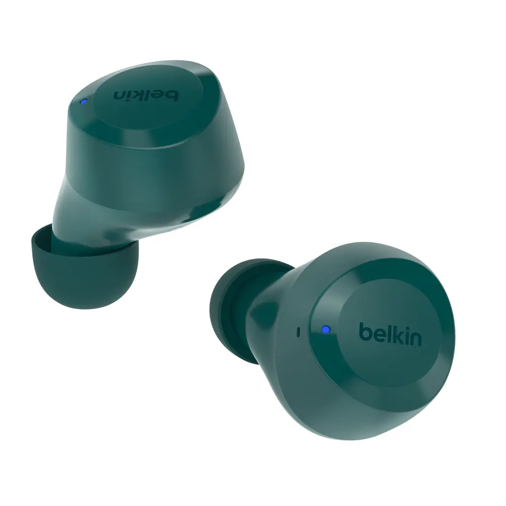 Belkin SoundForm Bolt True Wireless In-Ear Electronic Earbuds - Lightweight Wireless Audio Headphones with Silicone Ear Tips, Fast Charging Support, Water Resistance, and Long-Lasting Batteries