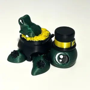 Lucky Turtle - 3D Printed Articulating Figure