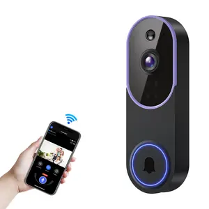 Wireless Video Doorbell Camera, Wifi Smart Doorbell, Battery Powered, Ai Human Detection, Night Vision, Cloud Storage, Two-Way Talk, Home Security System