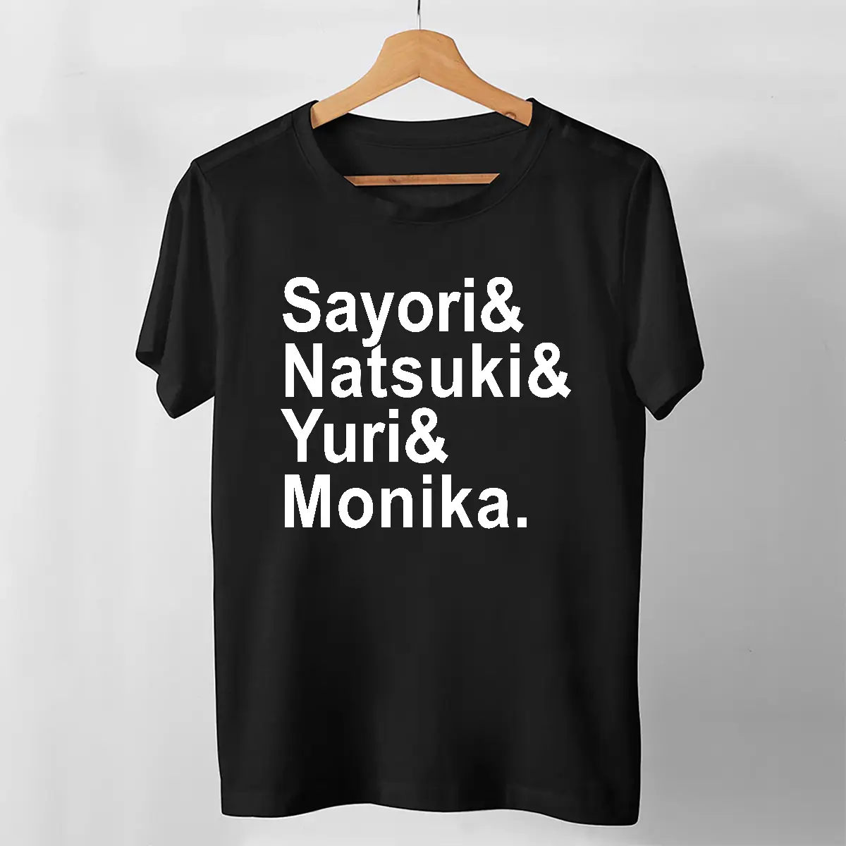 Sayori Natsuki Yuri Mσηîƙα 1 Women's Funny Graphic T Shirts Graphic Cute Shirts
