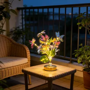 Butterfly Plant Design Night Light, USB Powered Decorative Night Light, Decorative Light For Home Bedroom Living Room
