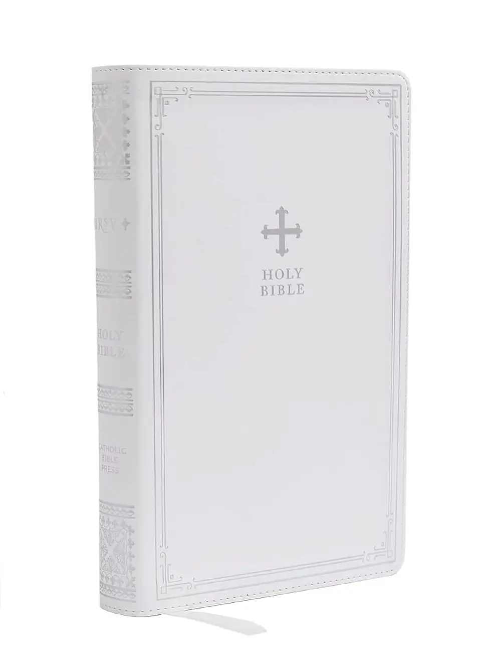 NRSV Catholic Edition Gift Bible, White Leathersoft (Comfort Print, Holy Bible, Complete Catholic Bible, NRSV CE): Holy Bible