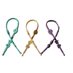 Octopal Baby Tether Straps (3-Pack) – Silicone No-Throw Straps for Toys, Cups & Utensils – BPA-Free, Dishwasher Safe – Works with Suction Base or High Chair – Toddler Feeding Accessory