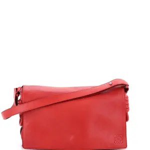 Pre-owned Loewe material Messenger Bags Flamenco Knot Messenger Bag Leather Large by Rebag