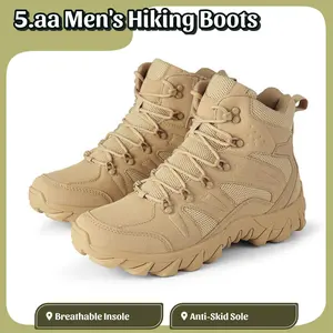 5.AAMen's All-Season All-Terrain Multifunctional High-Top lace-up Wide Toe Military Boots,Outdoor Footwear, Lightweight, Breathable and Non-Slip Hiking BooSuitable for Mountaineering, Jungle Exploration, Rock Climbing, Camping,Cycling and CasualWear shoe
