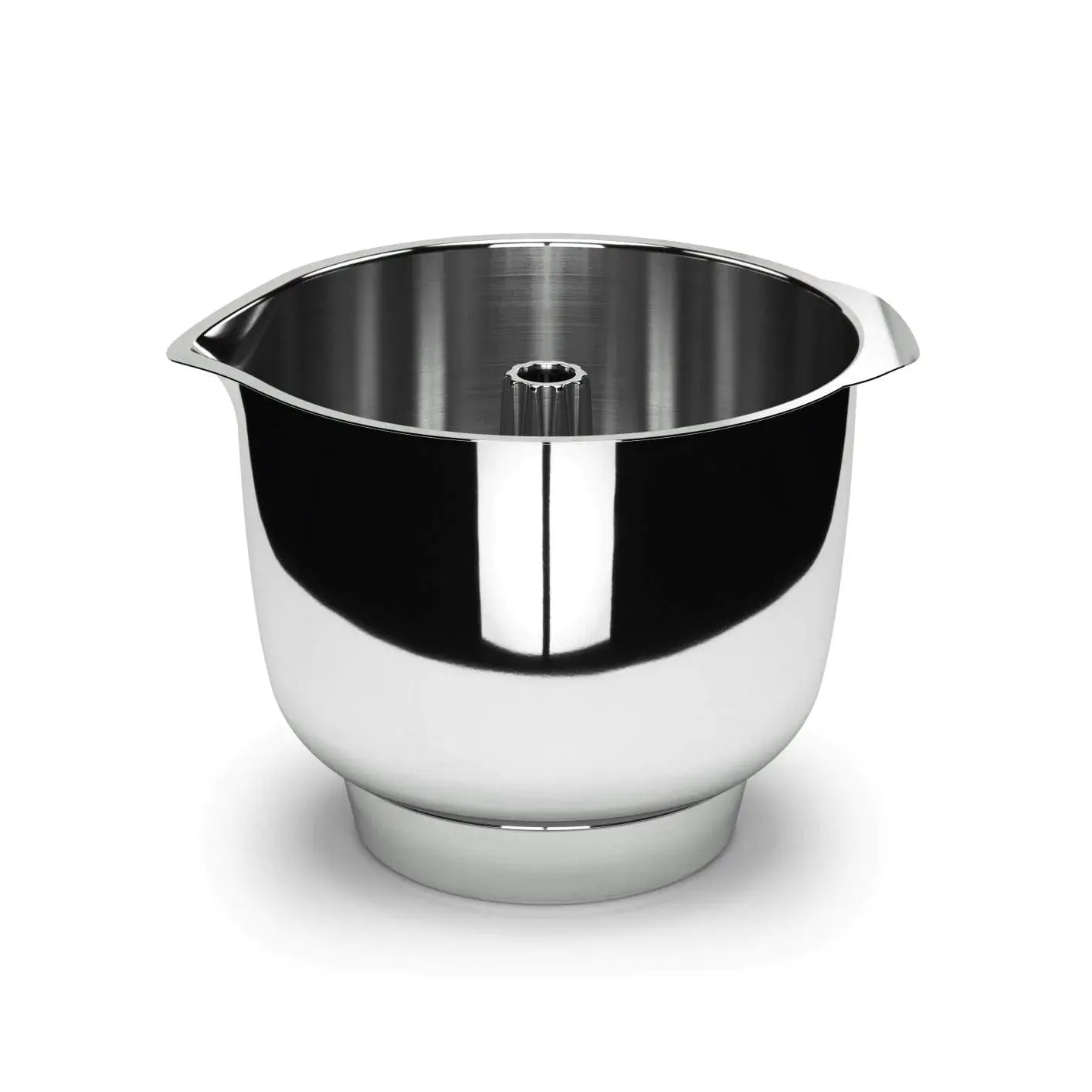 Ankarsrum Stainless Steel Double Beater Bowl - Original Assistent Stand Mixer Attachment for Pastry and More