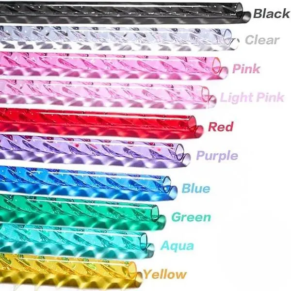 Colored Swirl Straws