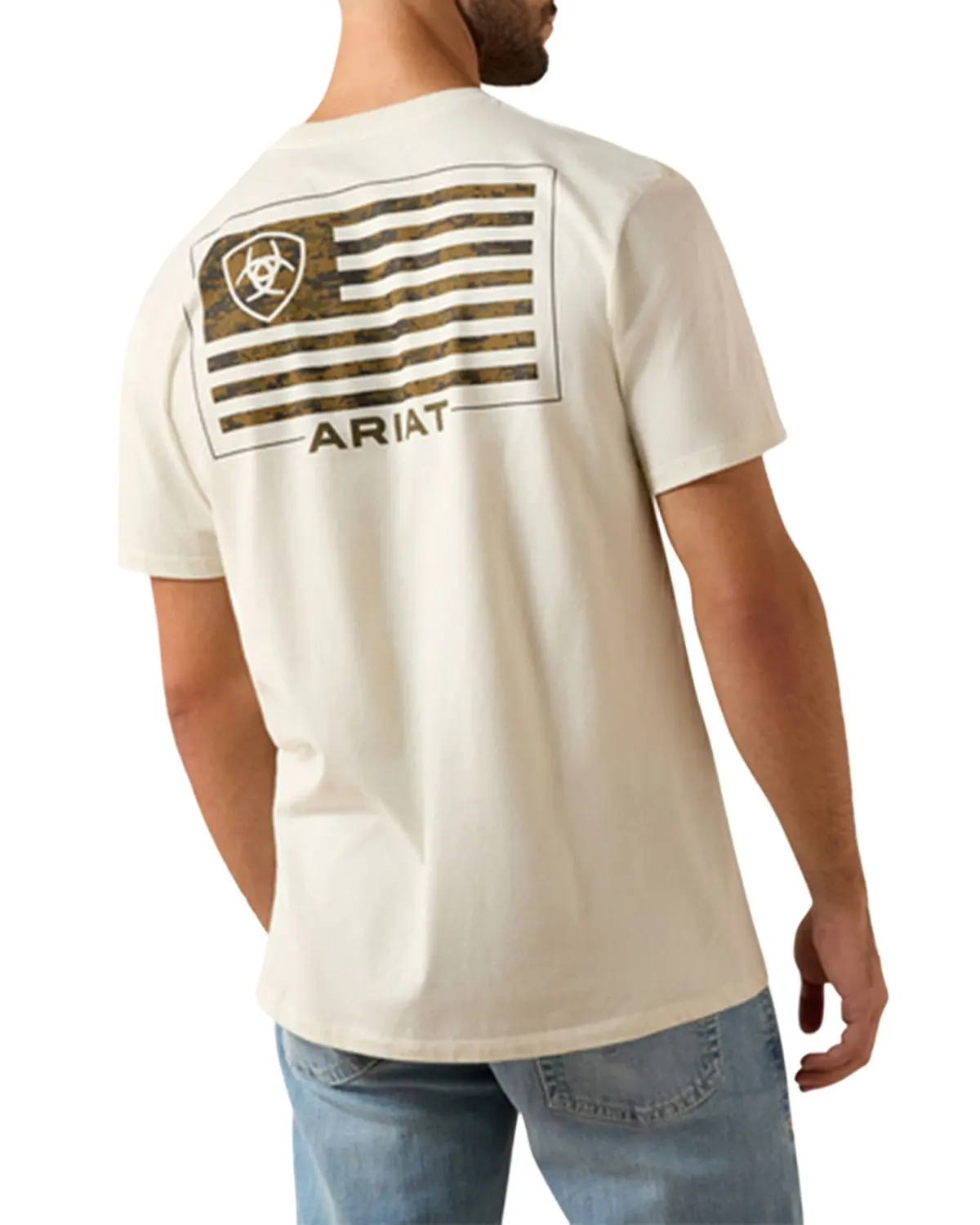 Ariat Men's Men'S Buckle Flag Patriot Short Sleeve Graphic T-Shirt - 10080252