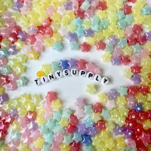 9MM AB Jelly Colored Acrylic Star Bead