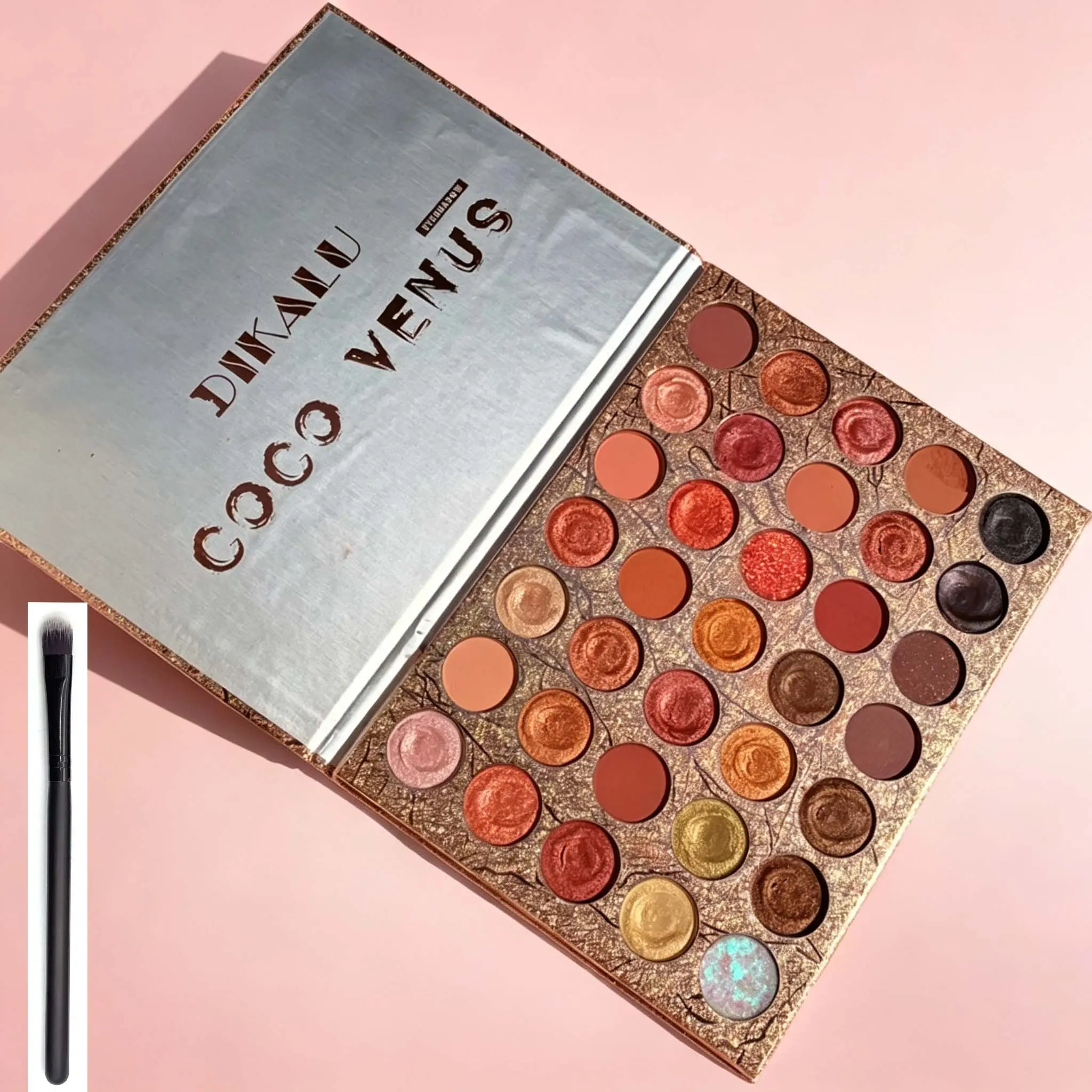 DIKALU 35 Colors Unicorn Cosmetic Eyeshadow Makeup Palettes With Eyeshadow Brush, Soft Potato Mud Texture, Shimmer Matte Sequins, Waterproof Pure Desire Daily Eye Makeup, Eye Makeup Products