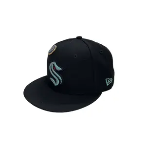 Seattle Kraken New Era 5950 Pin Navy Cap