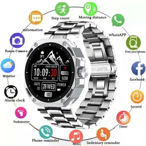 Men's Outdoor Sports Smartwatch, 1.52 Inch HD Screen, Bt-compatible Calling, Health Tracker, Sport Mode, Voice Assistant, Perfect Gift