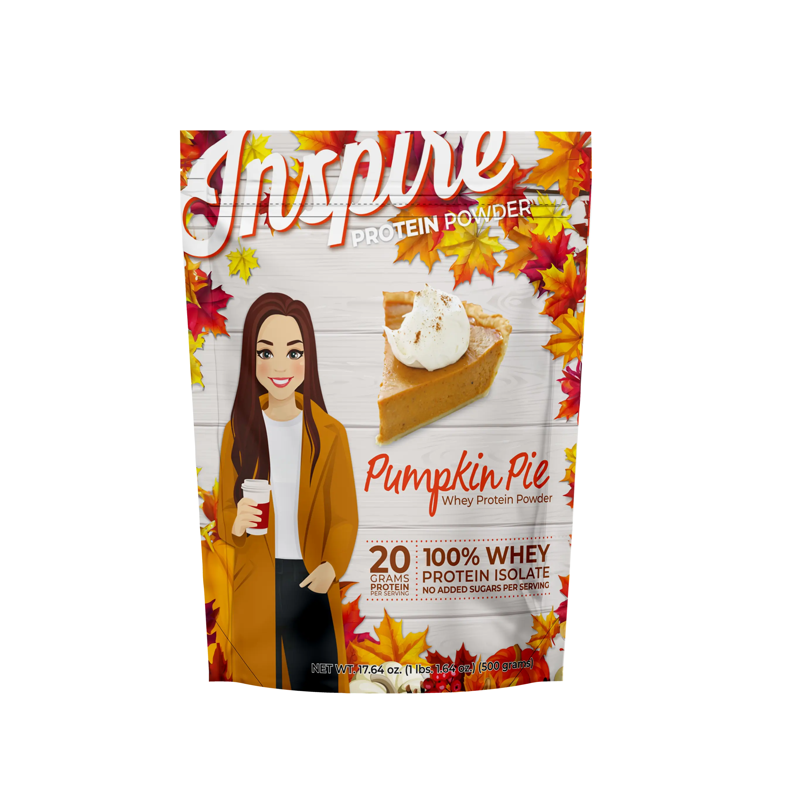 Inspire Pumpkin Pie Protein Powder by Bariatric Eating