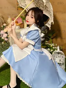 Lolita Dress Maid Apron Fantasia Carnival Halloween Costumes for Women Masquerade Party Cosplay Costume