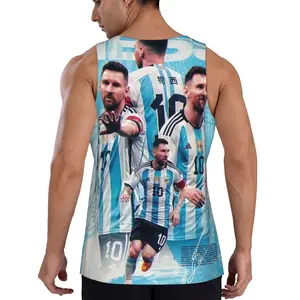 Argentina National Team Messi #10 Tank | Summer Casual Basketball Style Vest Sports Bestie Menswear Socks