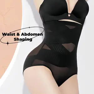 H Shapewear for Women Tummy Control Underwear Body Shaper Women Under Dress, High Waist Cincher Butt Lifting Panties Panty