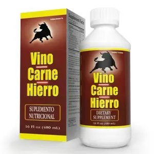 Vino Carne Hierro Antioxidant Supplement 16 FL oz 480 mL Dietary Nutritional Supplement