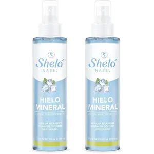 Kit 2 Mineral Ice spray 265ml Relaxing Varicose Veices Cold Effect with Menthol Camphor Aloe Vera Eucalyptus Extract Peppermint Essential Oil and Wheat Germ