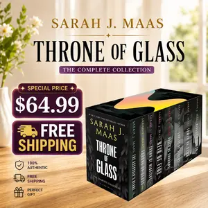 Sarah J. Maas Throne of Glass Complete Series Box Set Paperback | Fantasy BookTok Favorite