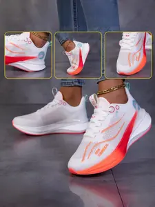 Women's Ultra-Light Marathon Running Shoes, Athletic Running Shoes, Carbon Board Shock Absorption, Breathable Low-Top Design, Tpr Sole, All Seasons, Road Running Shoes