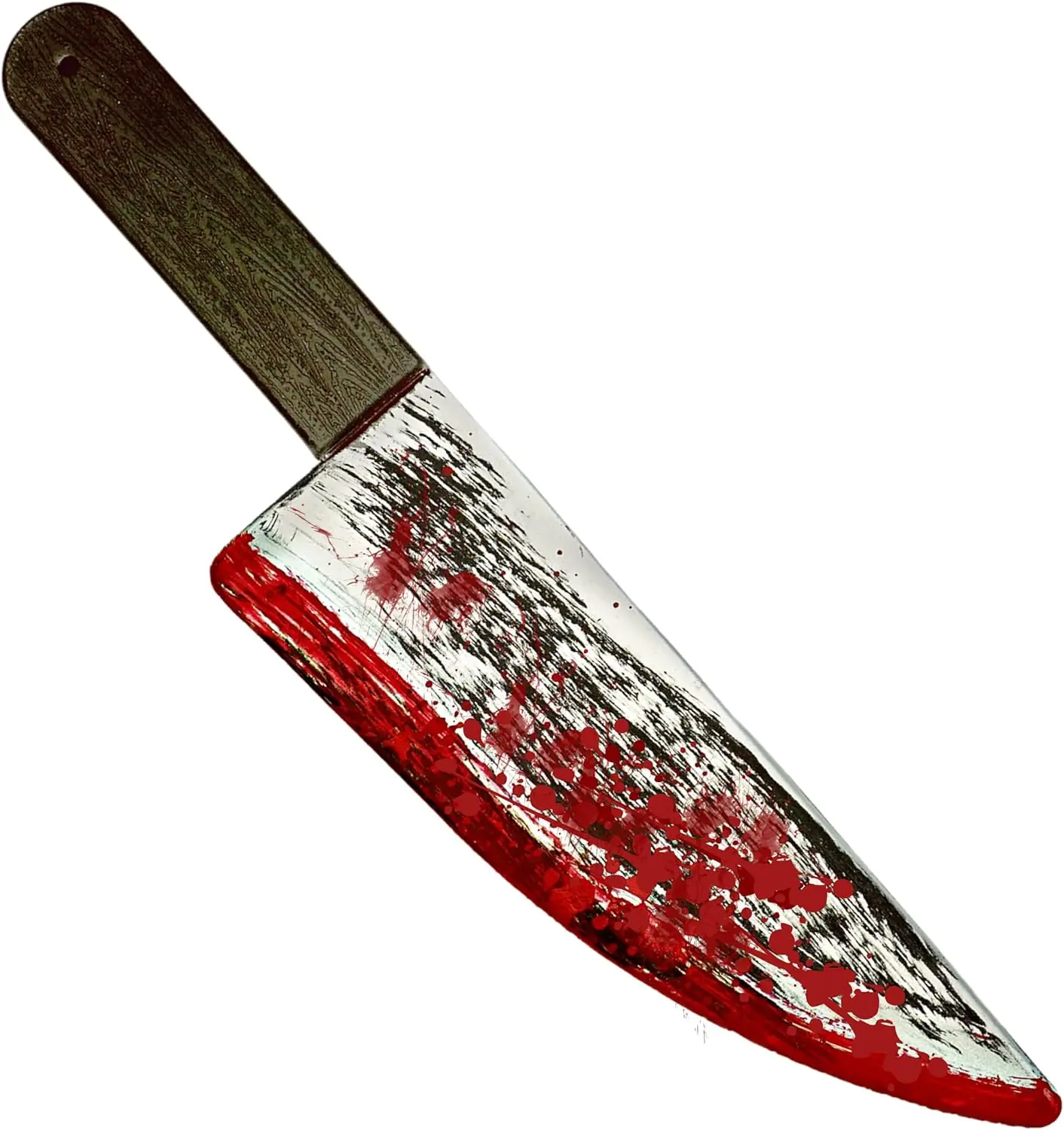 16" Large Fake Knife With Fake Blood Prop, Plastic Halloween Prop Knife Toy for Costume Accessories Such As Horror Costumes, Scary Clown, for Kids &...