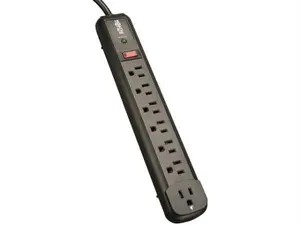 TRIPP LITE Surge Protector 7 Right Angle Outlets 4ft Cord 540 Joules - Black