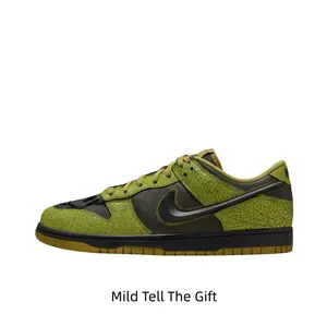 Unisex Olive Green Black Cracked Texture Low Top Skate Sneakers Vintage Crackle Leather Upper Matching Olive Laces Shock Absorbing Gum Rubber Flat Outsole Street Daily Casual Trainers