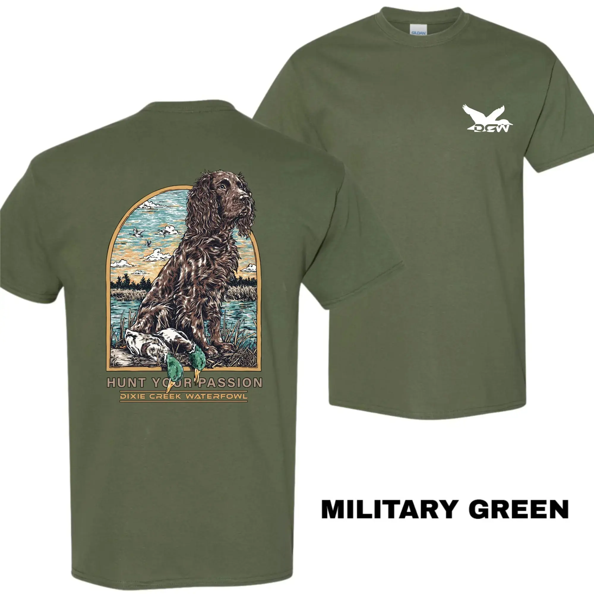 Dixie Creek Boykin Dog T-Shirt, Boykin Spaniel Graphic Tee, Waterfowl Dog Shirt