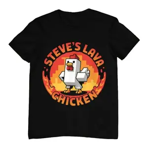Youth & Adult Gildan Lava Chicken T-Shirt, Retro Graphic Tee, Vintage Style Graphic Tee, Vintage Unisex Tee, Gamer Gift, Gift for Men Women