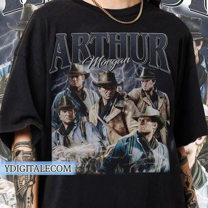 Vintage 90s Graphic Style Arthur Morgan T-shirt, Red Dead Redemption Gifts For Man and Women Unisex T-shirt
