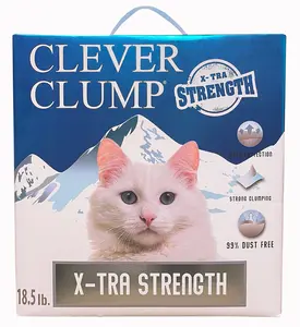 212 MAIN Clever Clump Bentonite Clay Kitty Litter - Strong Clumping Formula, 18.5 lbs Boxed Cat Pet Supply Product