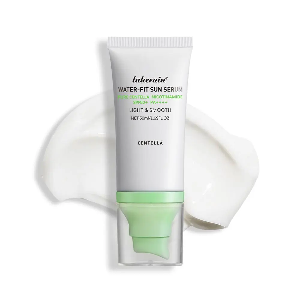 50ml Centella Moisturizing Sunscreen Cream, Hydrating Skin Anti-UV Cream, Non-sticky Protective Insulation Product for Face & Body, Sunscreen Isolation Cream