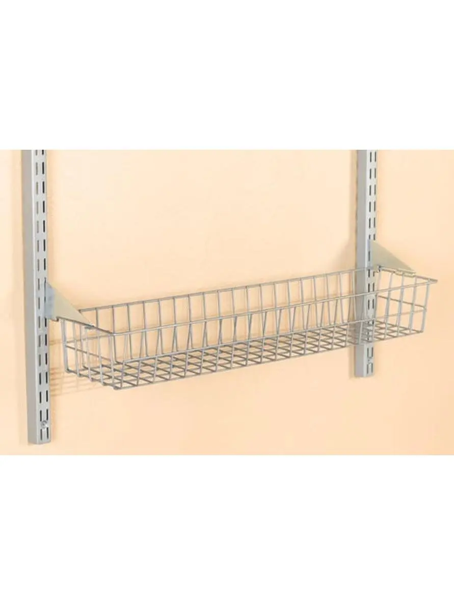 Triton Products 1715 Wall-Mounted Wire Storage Basket, 31-in Home Organiser for Laundry & Home Organization Needs