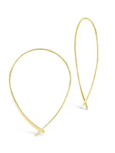 Sterling Forever 14K Gold Delicate Threader Hoop Earrings, Dainty Lightweight Everyday Hoops Jewelry Elegant Sterling Forever 14K Gold Delicate Threader Hoop Earrings, Dainty Lightweight Everyday Hoops Jewelry Elegant
